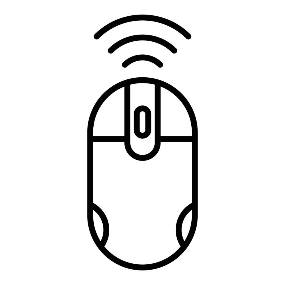 Wireless Mouse Icon Style vector