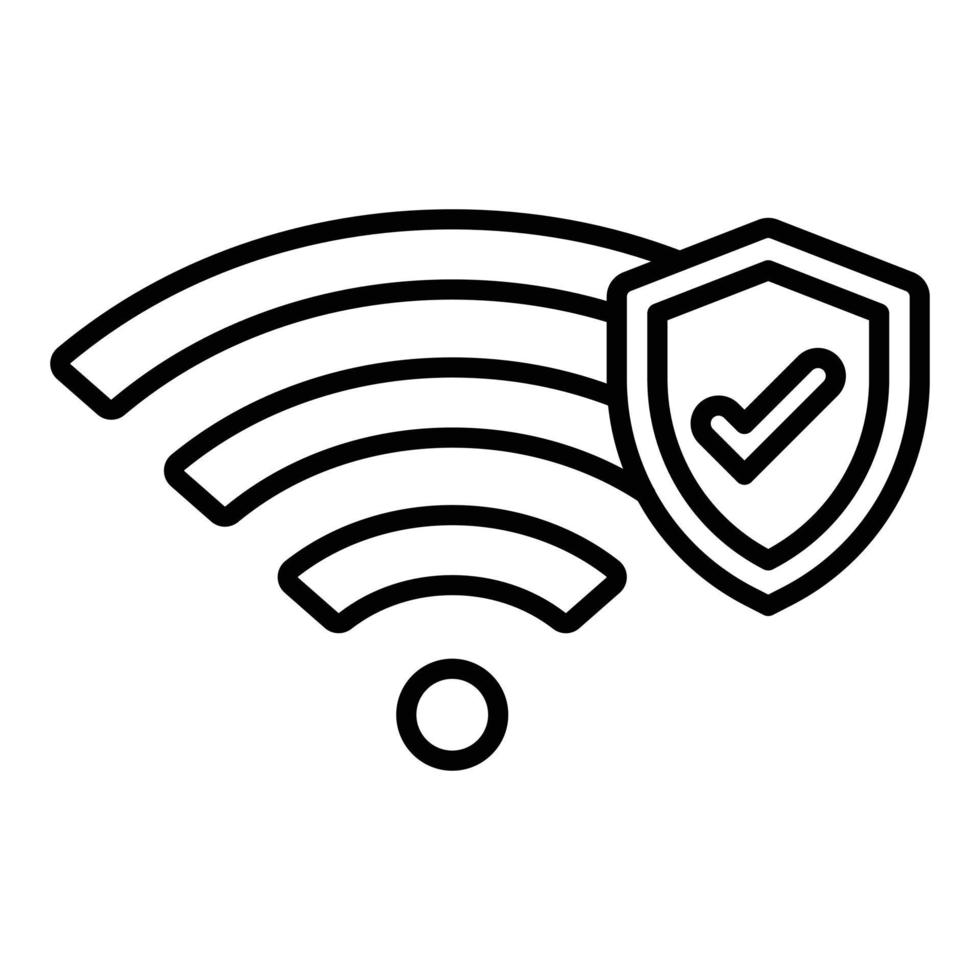 Wifi Security Icon Style vector