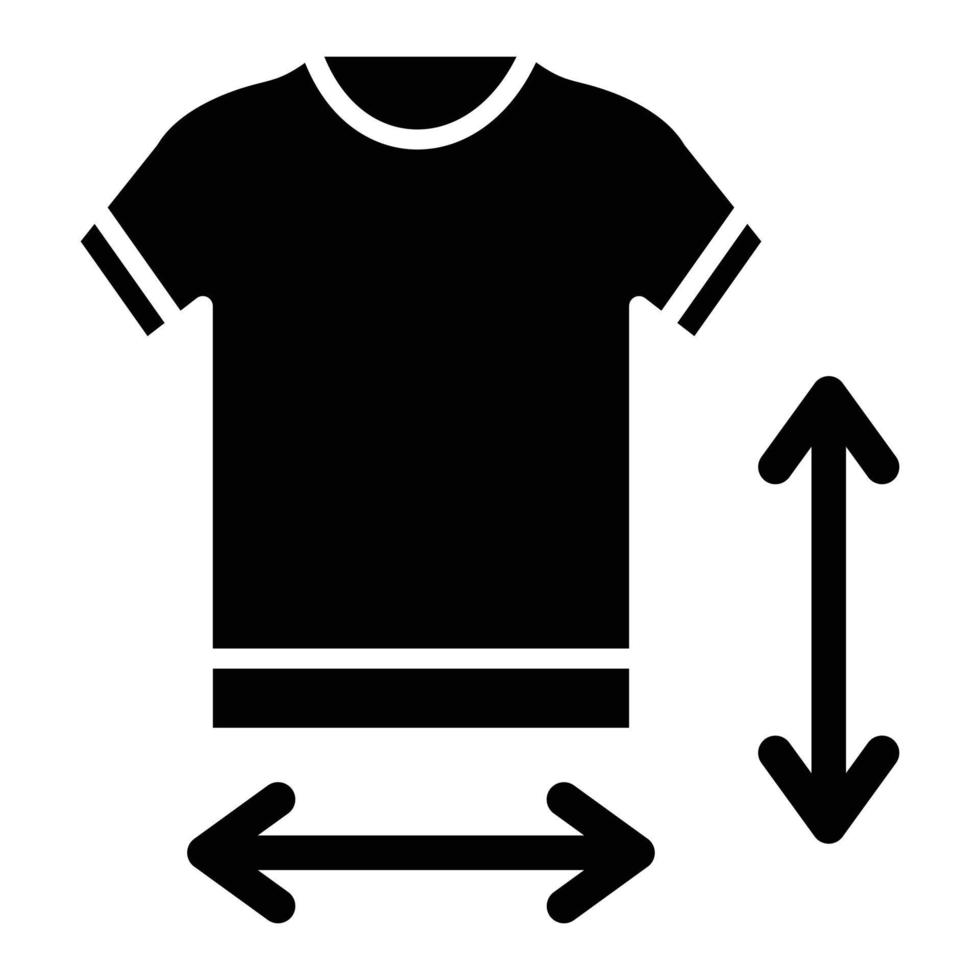 Clothes Measurement Icon Style vector