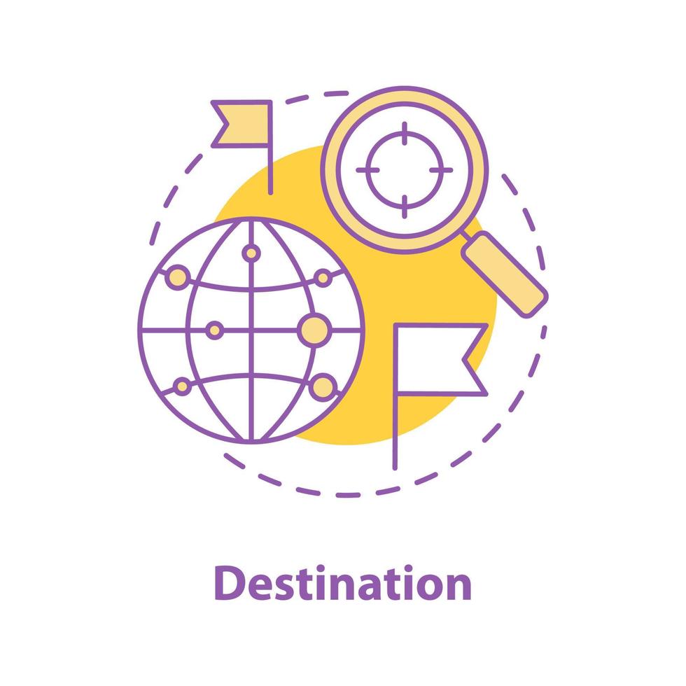 Choosing travel destination concept icon. International route searching idea. Thin line illustration. Navigation. Vector isolated outline drawing