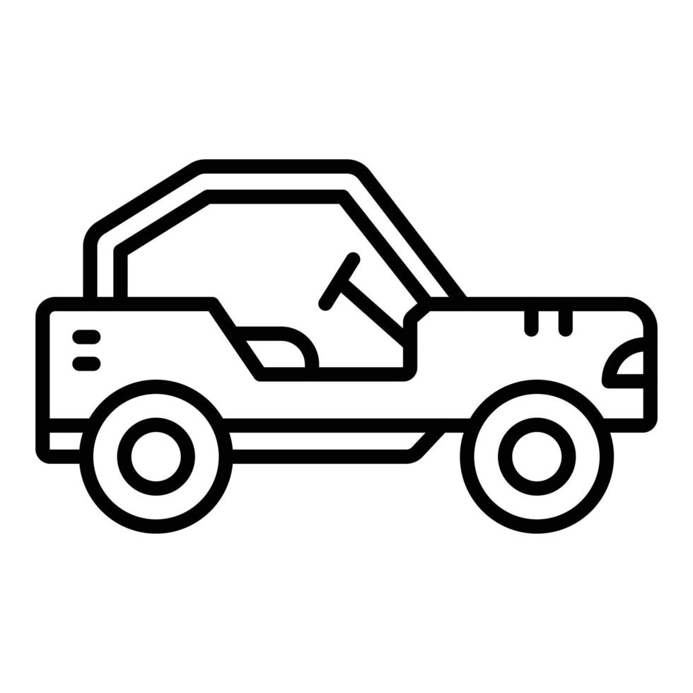 Buggy Car Icon Style vector