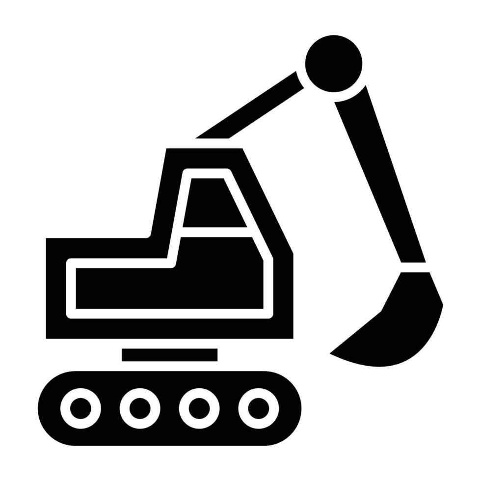 Backhoe Icon Style vector