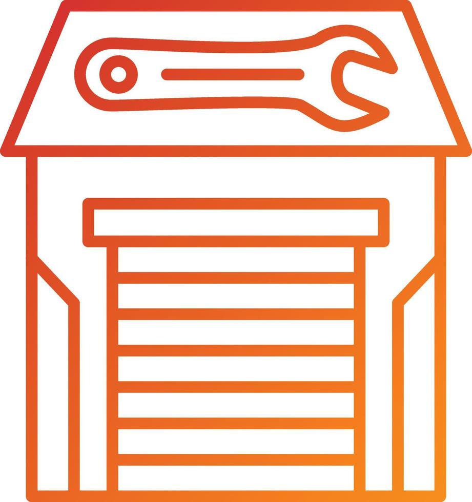 Service Station Icon Style vector