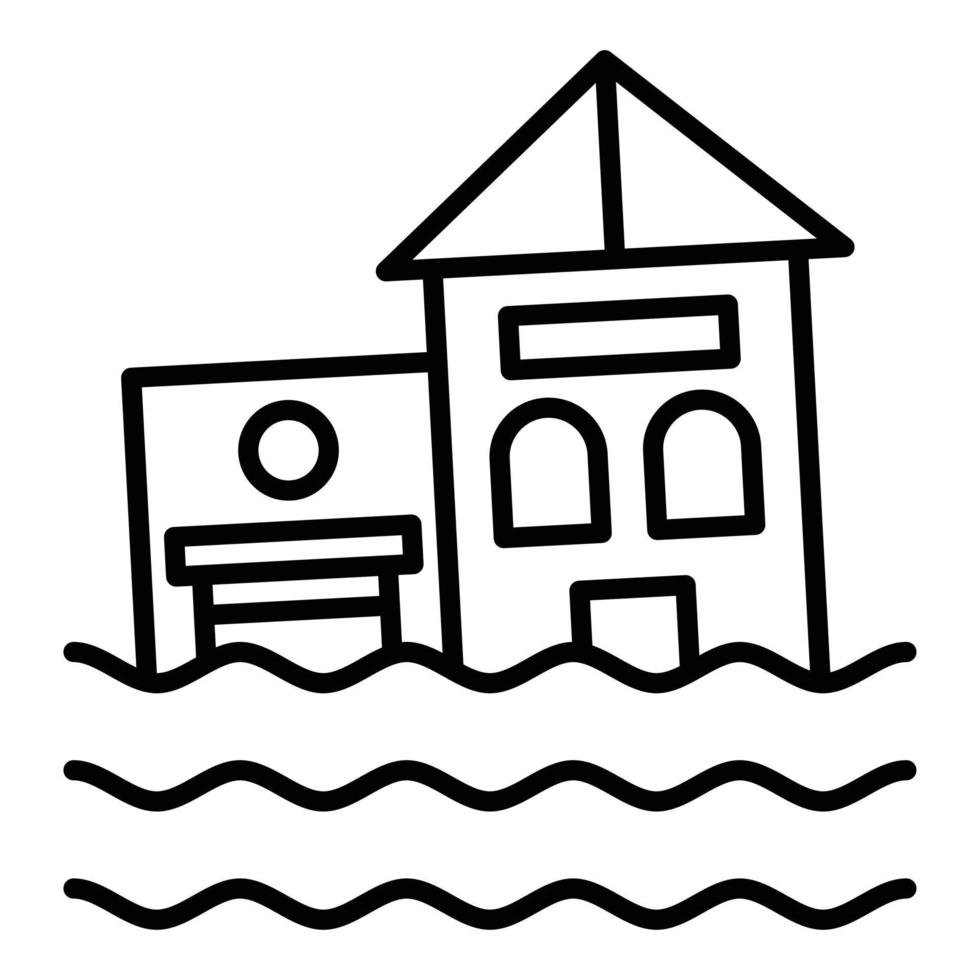 Flood Icon Style vector