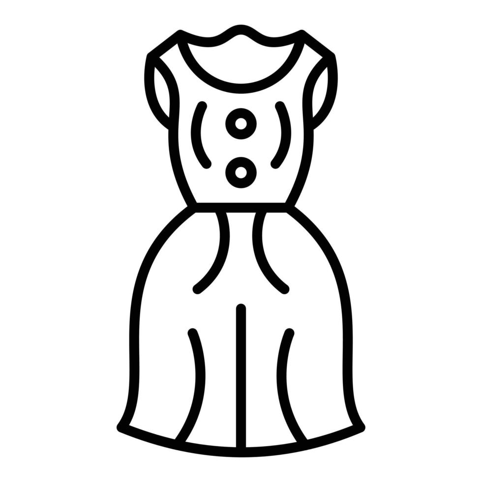 estilo de icono de vestido vector