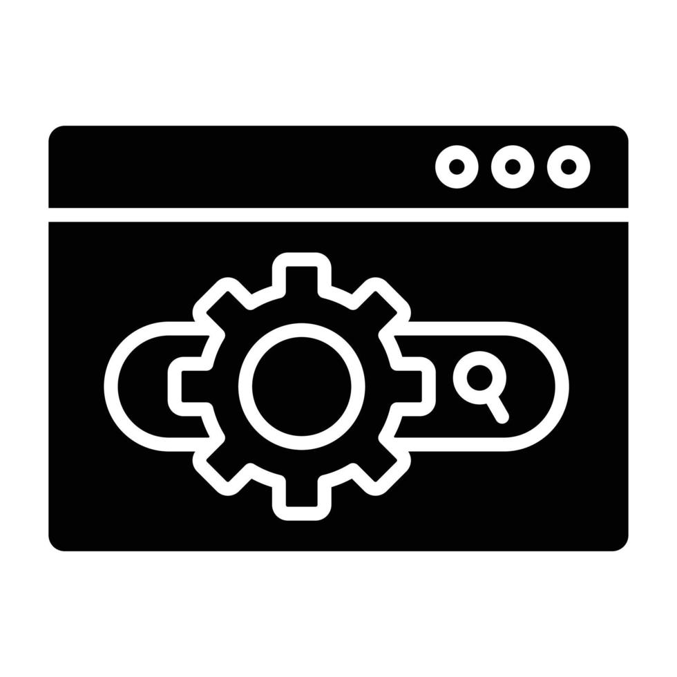 Web Management Icon Style vector