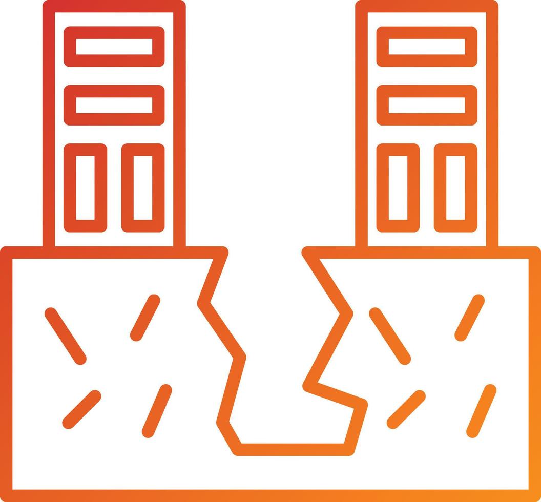 Land Sink Icon Style vector