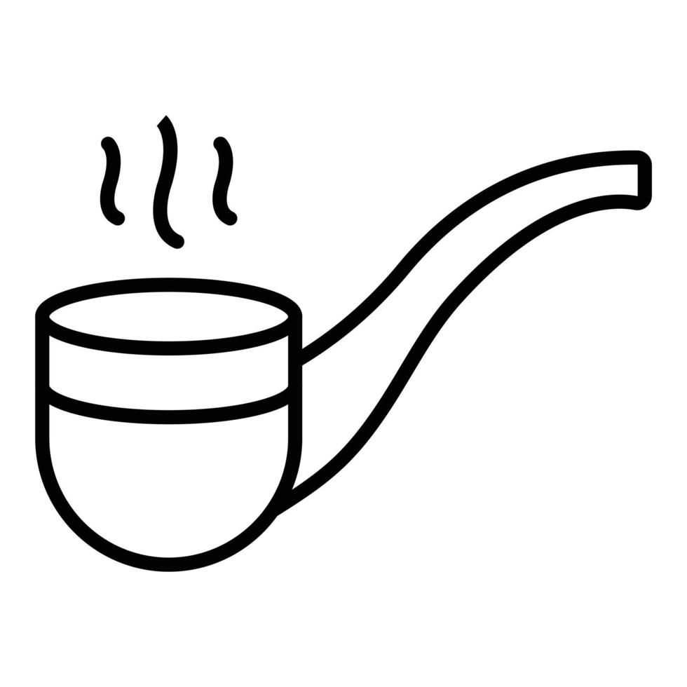 Smoking Pipe Icon Style vector