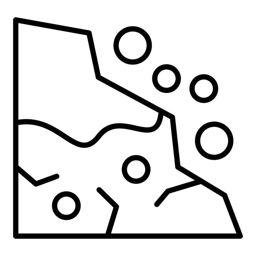 Snow Avalanche Icon Style vector