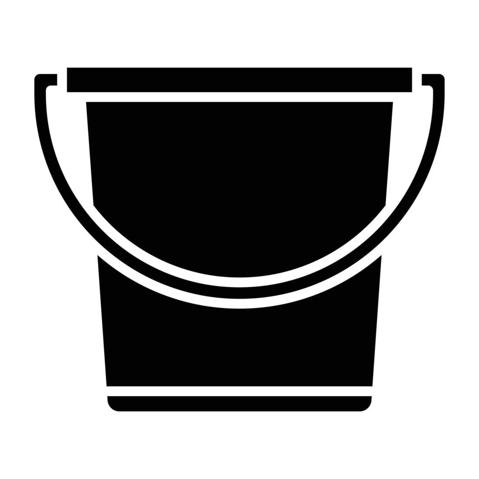 Sand Bucket Icon Style vector