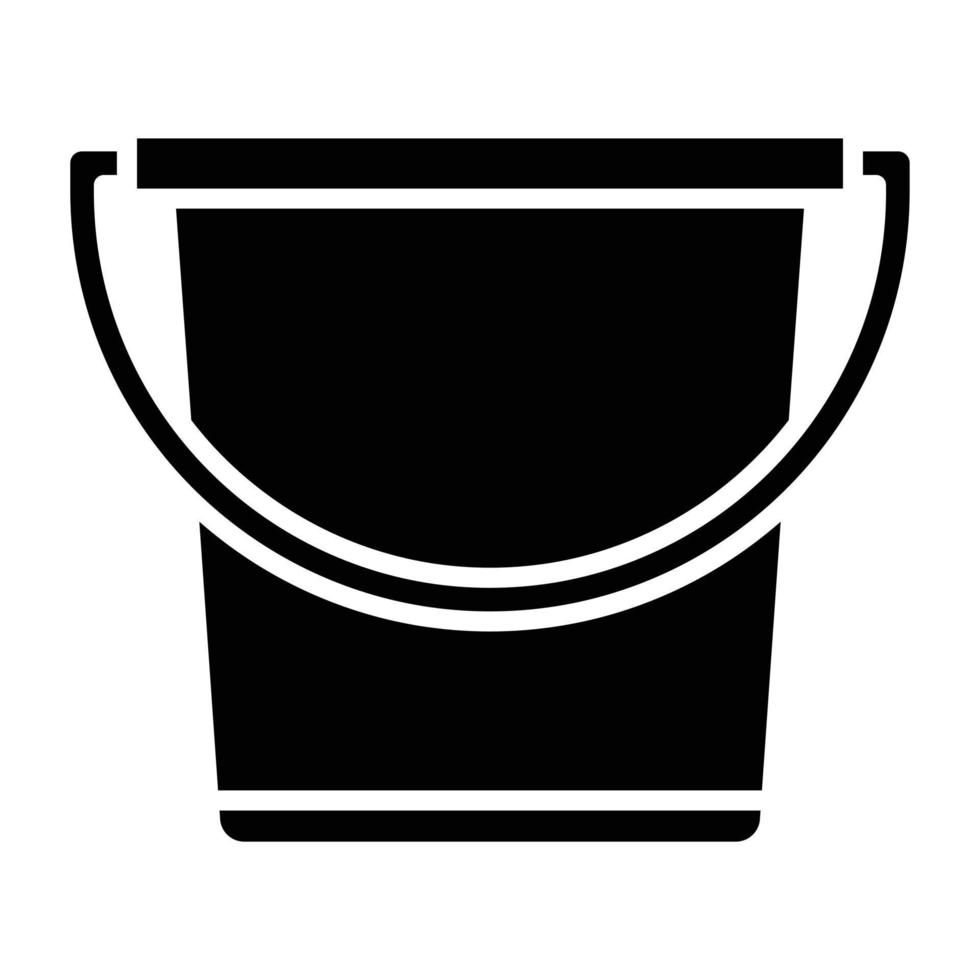 Sand Bucket Icon Style vector