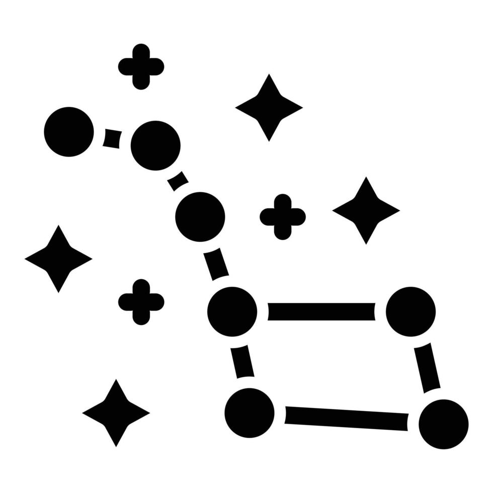 Big Dipper Icon Style vector