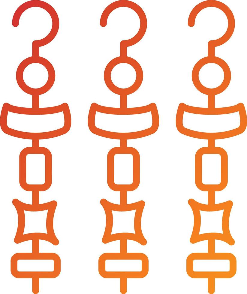 Shish Kebab Icon Style vector