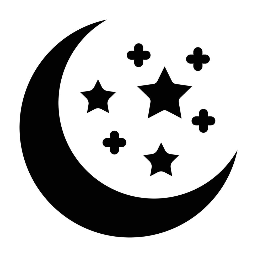 Moon Icon Style vector