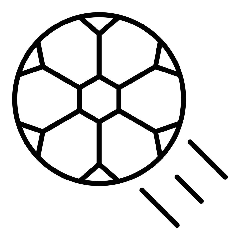 estilo de icono de fútbol vector