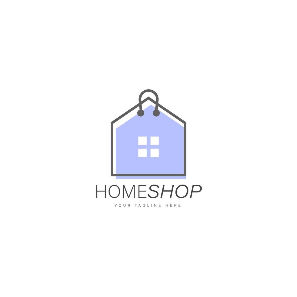 Home shop logo design illustration icon vector