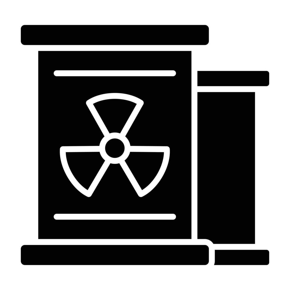 Nuclear Waste Icon Style vector