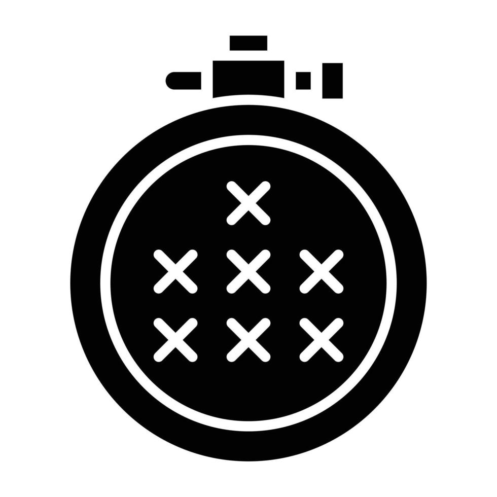 Cross Stitch Icon Style vector