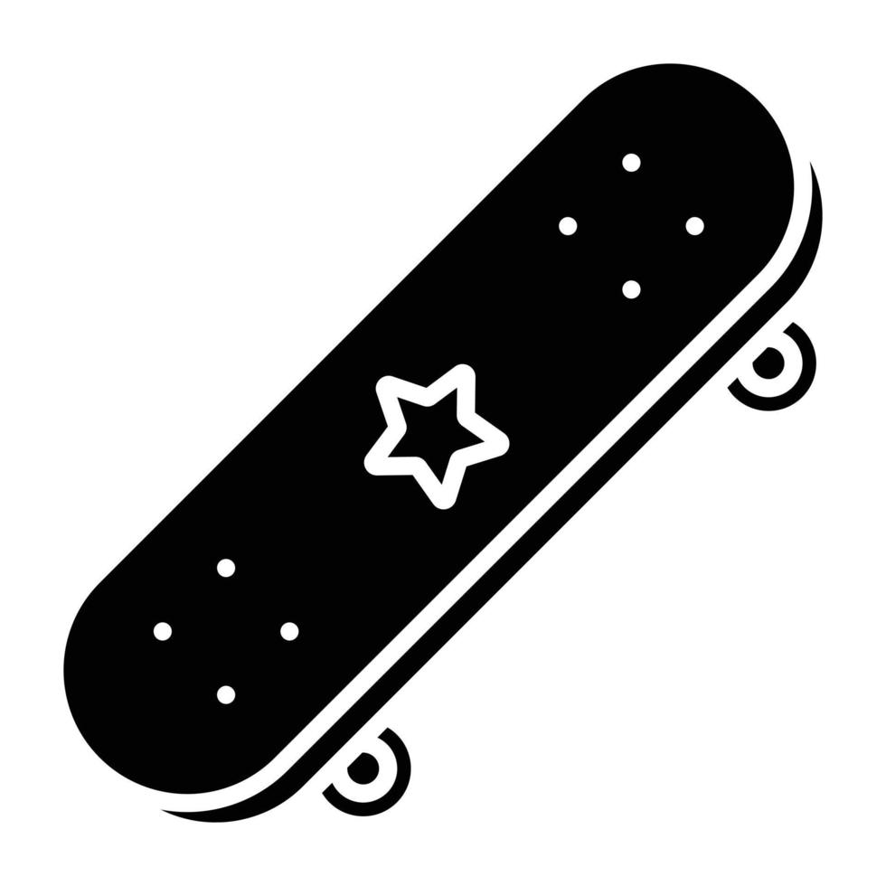 estilo de icono de patineta vector