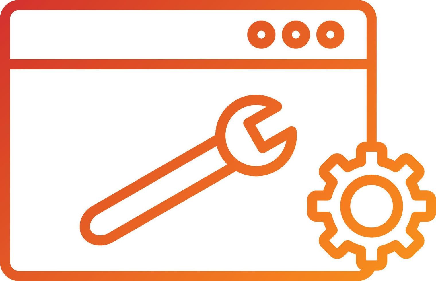 Web Maintenance Icon Style vector