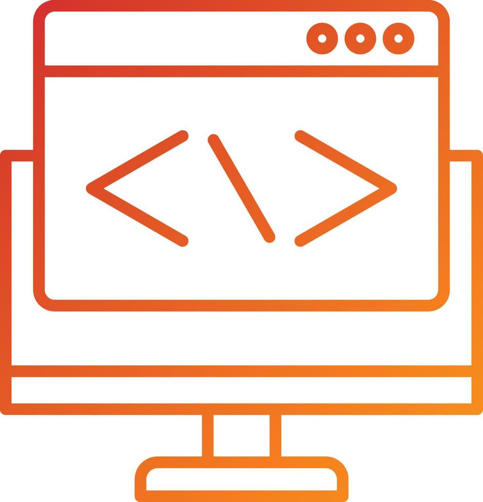 Web Programming Icon Style 8331413 Vector Art at Vecteezy