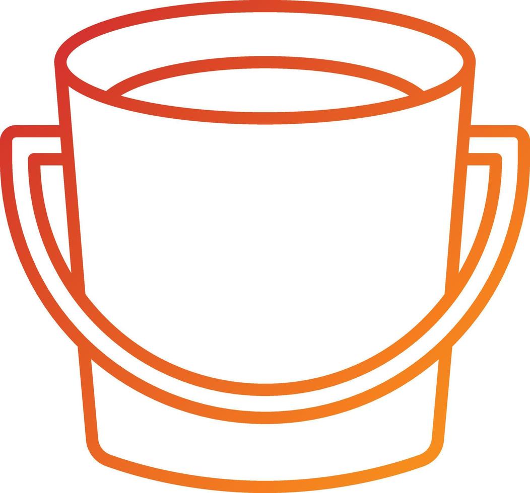 Bucket Icon Style vector