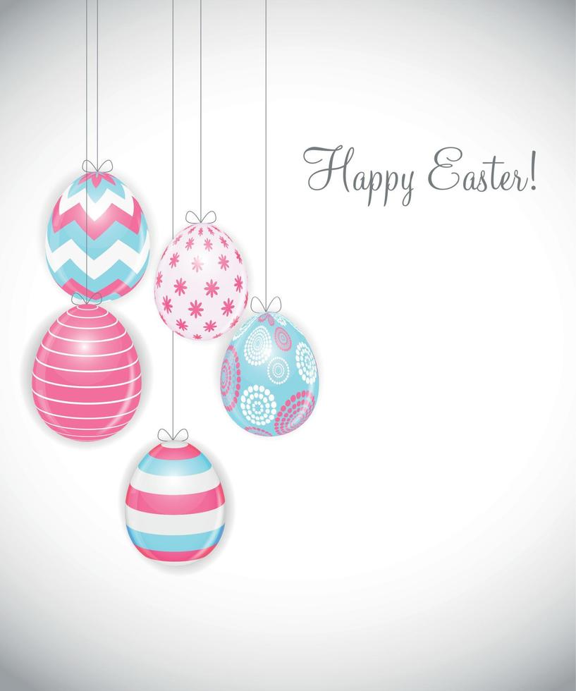 Beautiful Easter Egg Background Vector Illustration