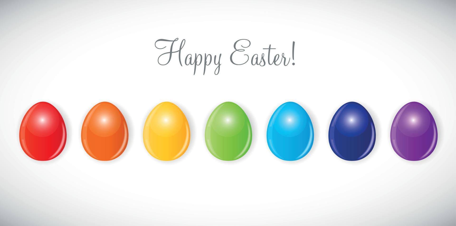 Beautiful Easter Egg Background Vector Illustration