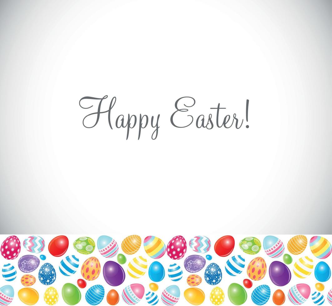 Beautiful Easter Egg Background Vector Illustration