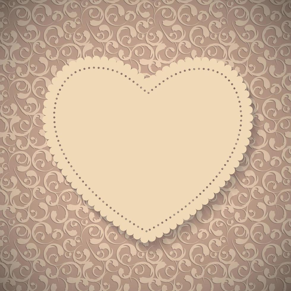 Frame in Vintage Background. Vector Illustration