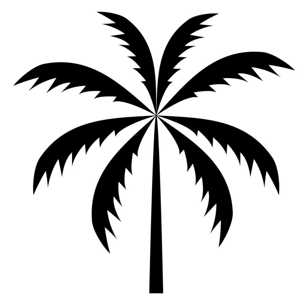 silhouette of palm trees. Vector illustration.