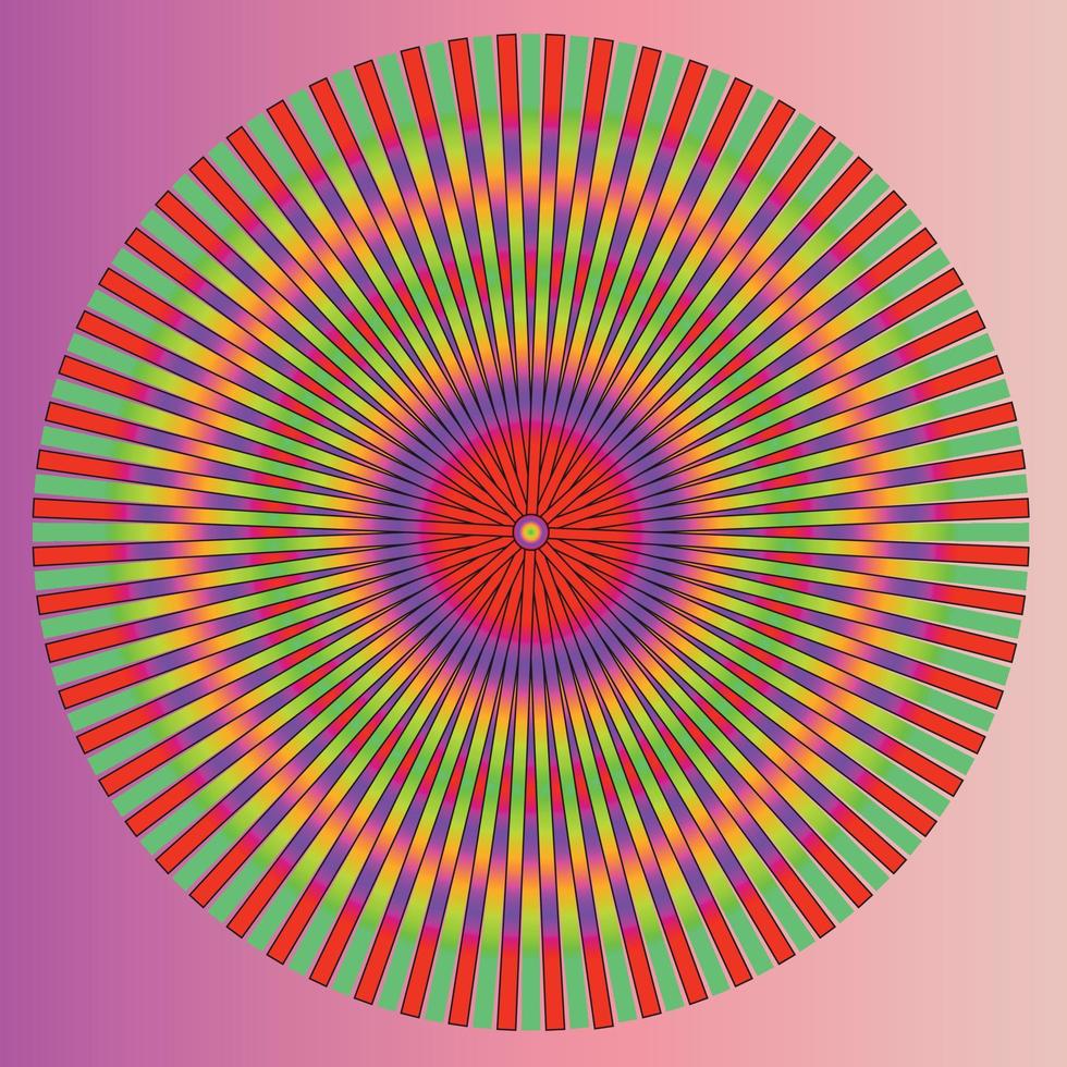 Colorful Abstract Psychedelic Art Background. Vector Illustration.