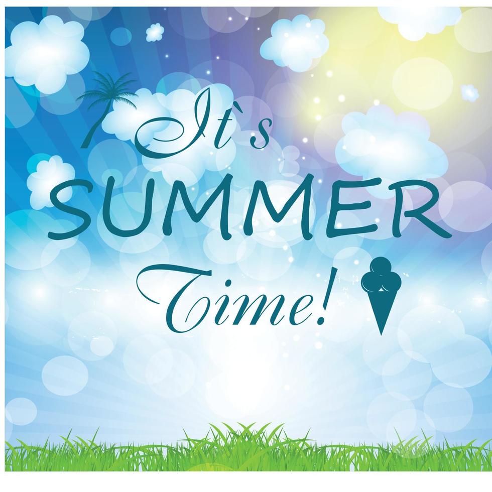 Summer holidays vector background.