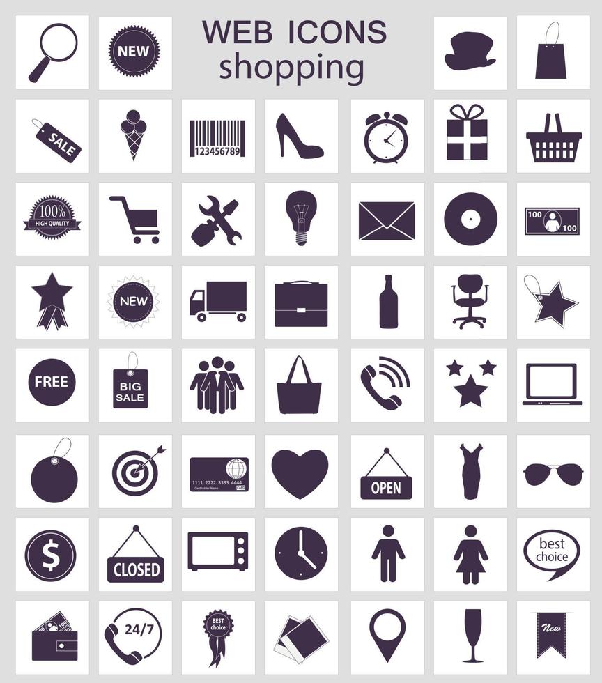 shopping icons vector illustration