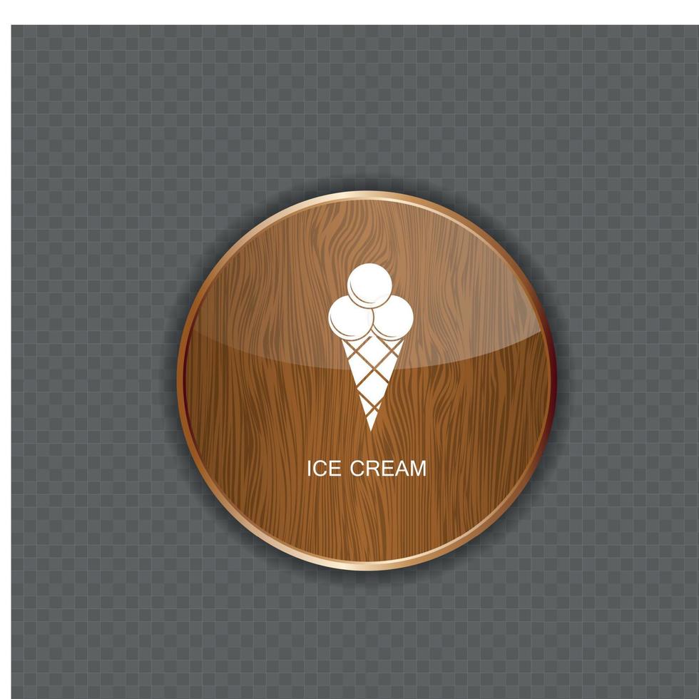 Ice cream application icons vector