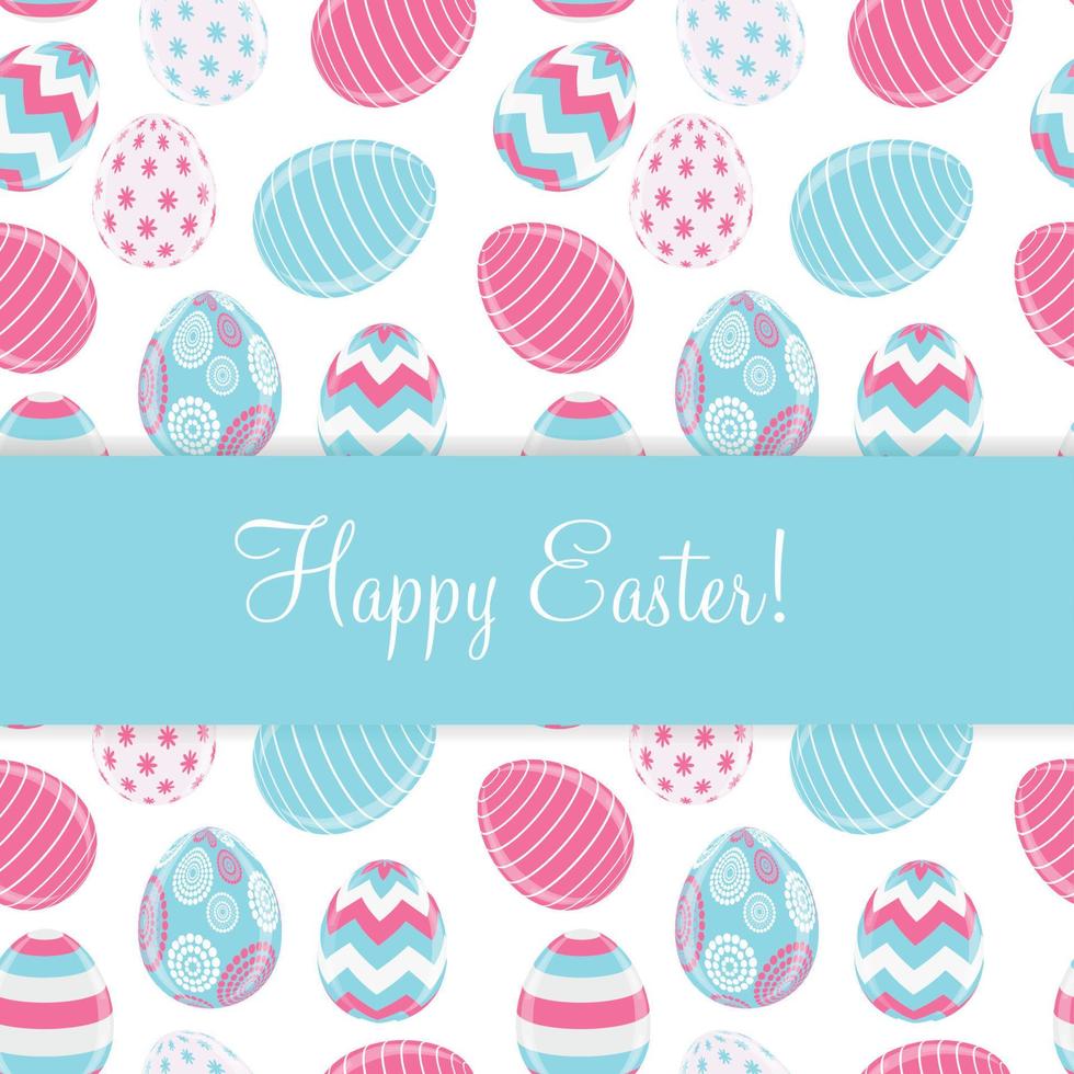 Beautiful Easter Egg Background Vector Illustration