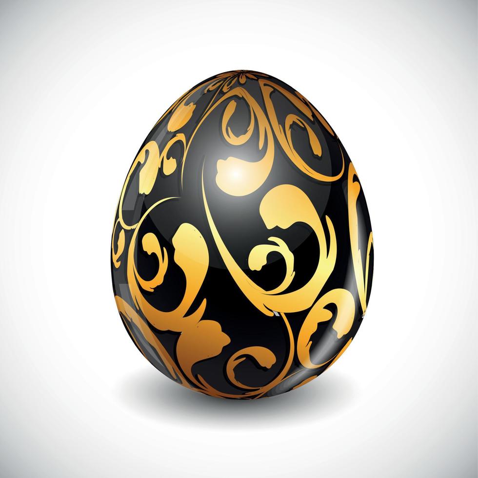 Beautiful Easter Egg Background Vector Illustration