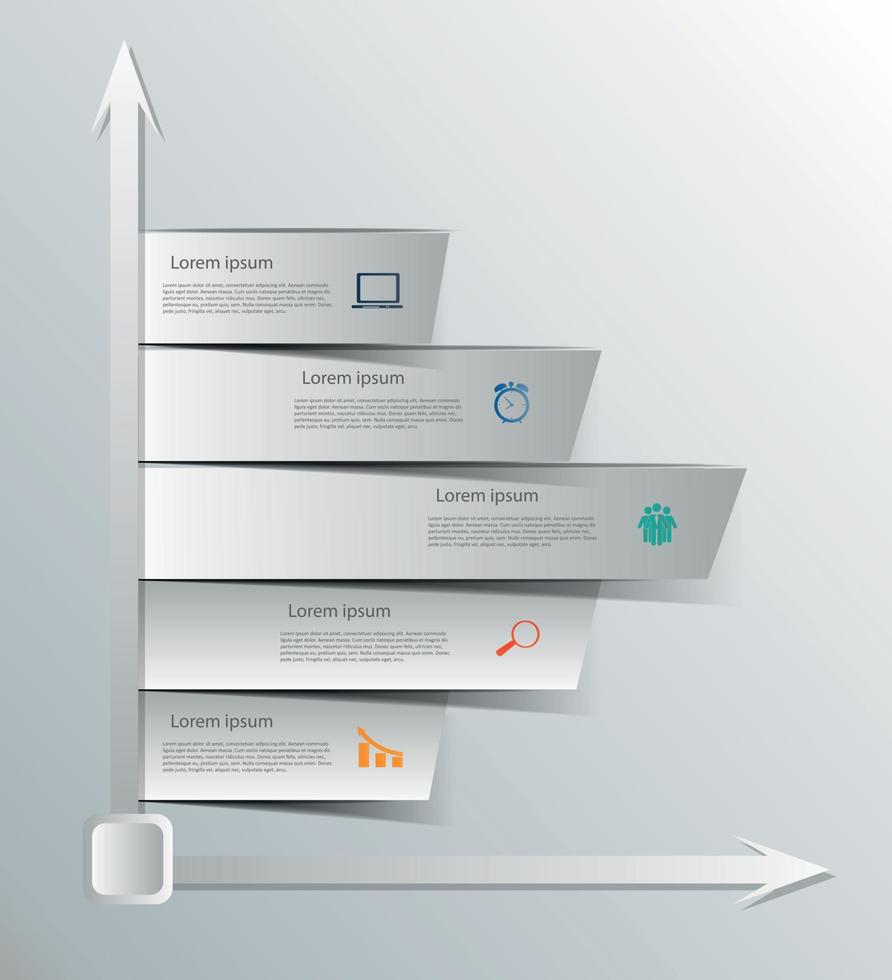 Ilustración de vector de elementos de diseño de infografías