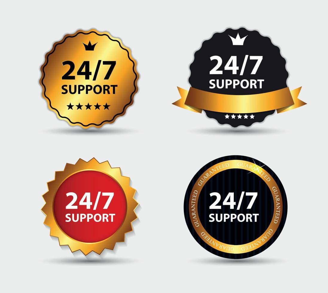 Vector 247 SUPPORT Sign, Label Template