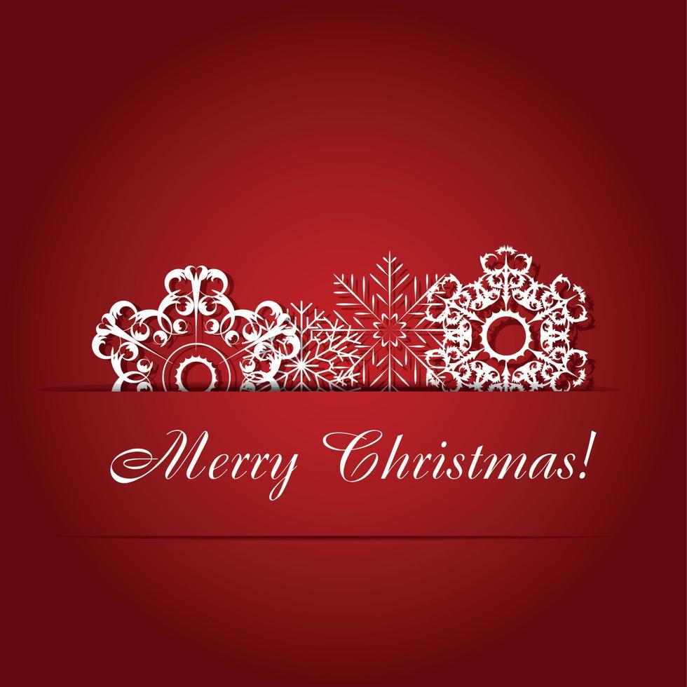 Christmas snowflakes background vector illustration