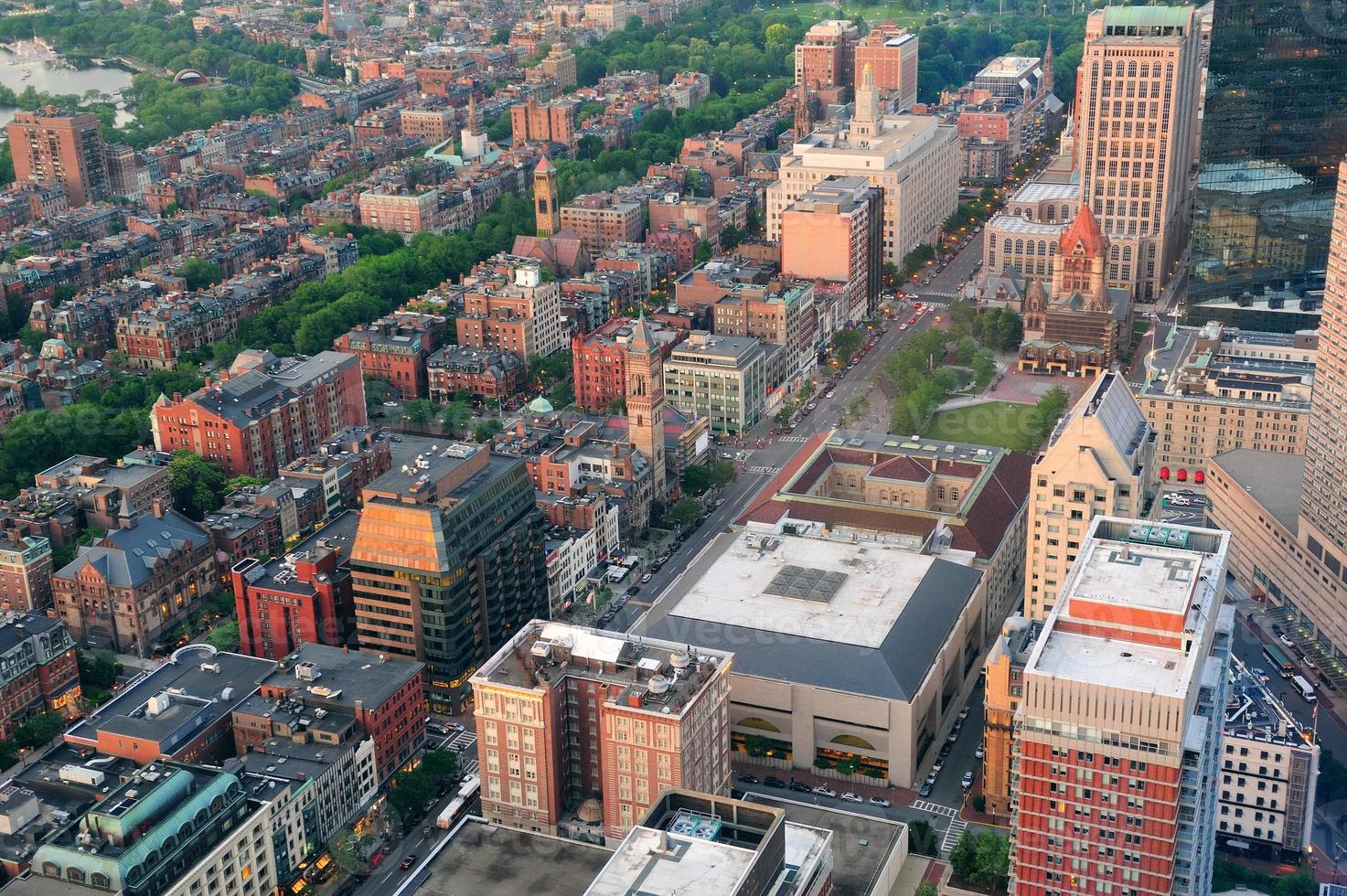Boston aerial view photo