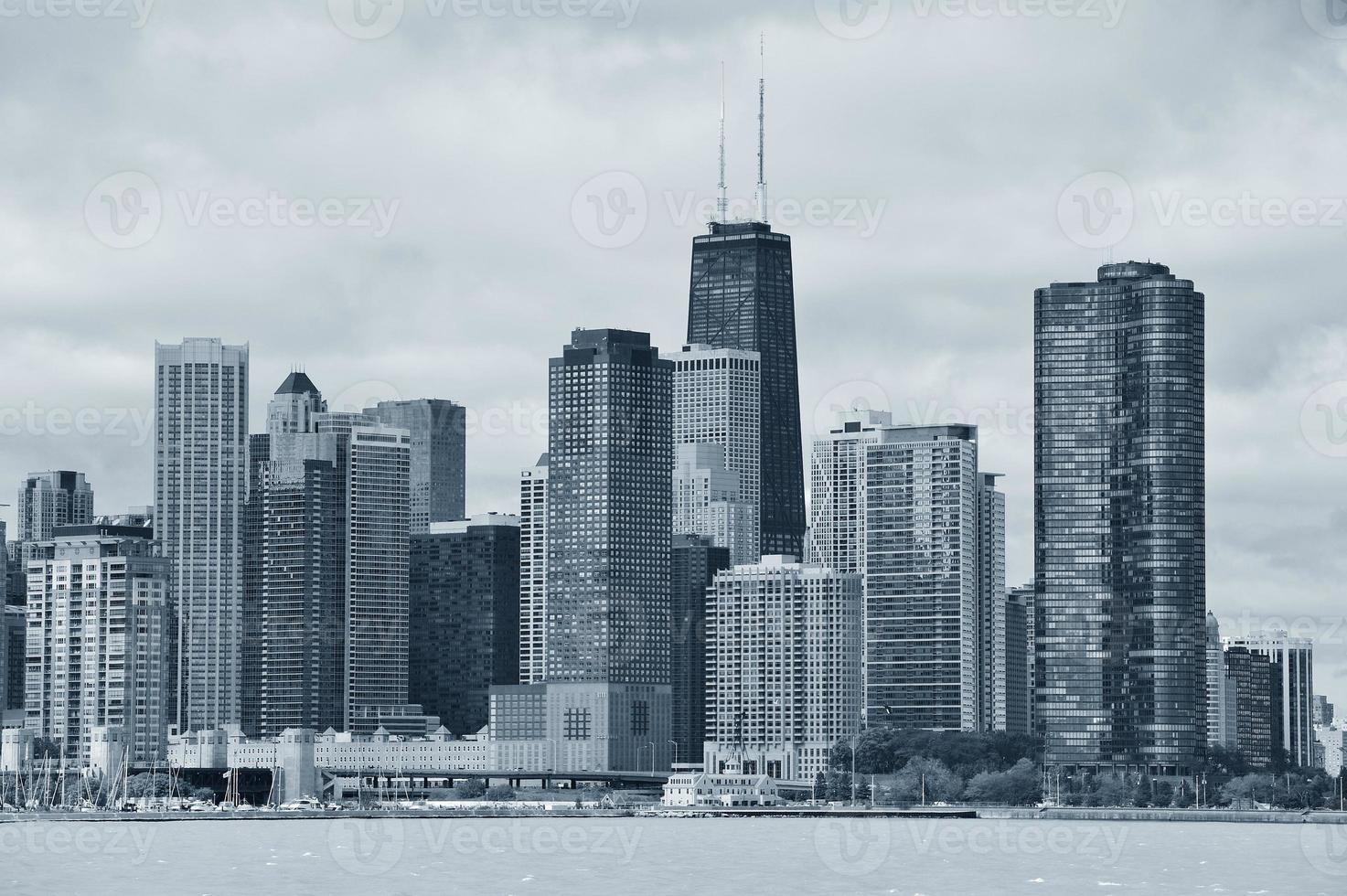 Chicago city urban skyline photo