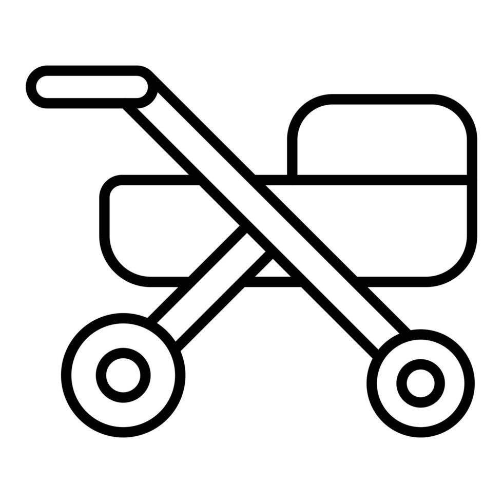 Stroller Icon Style vector