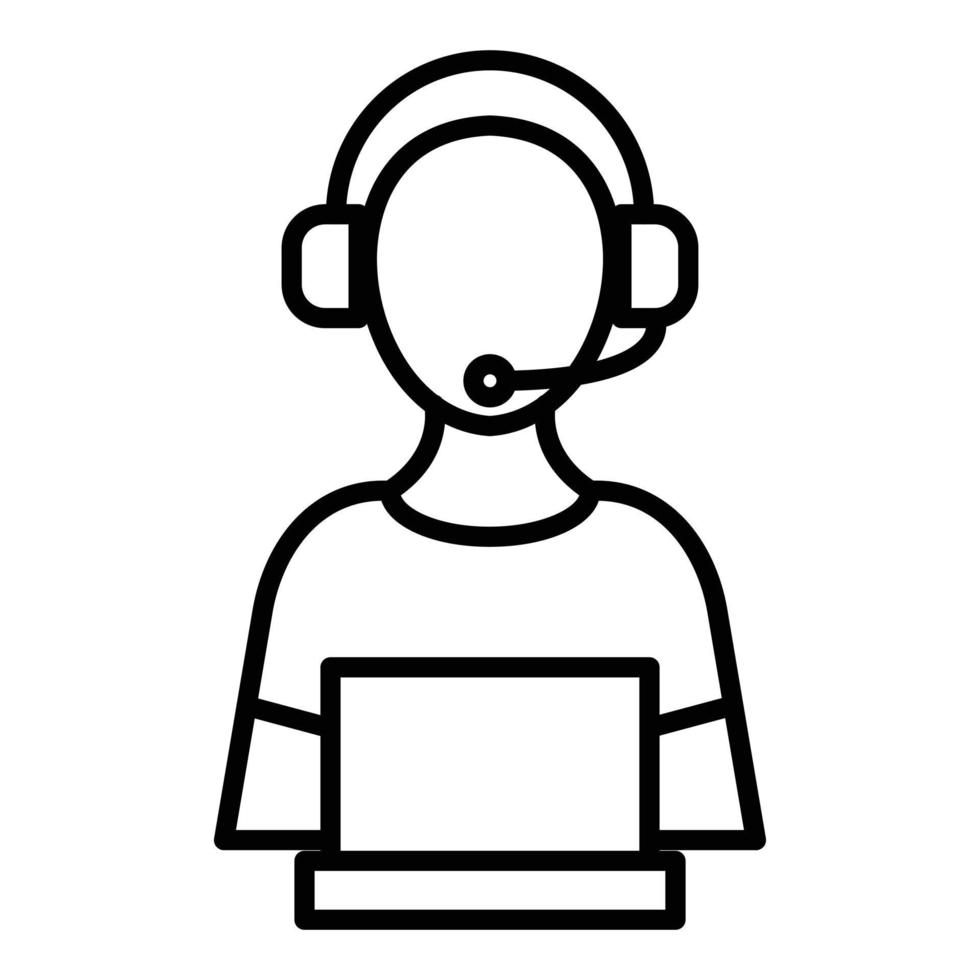estilo de icono de atención al cliente 8333493 Vector en Vecteezy