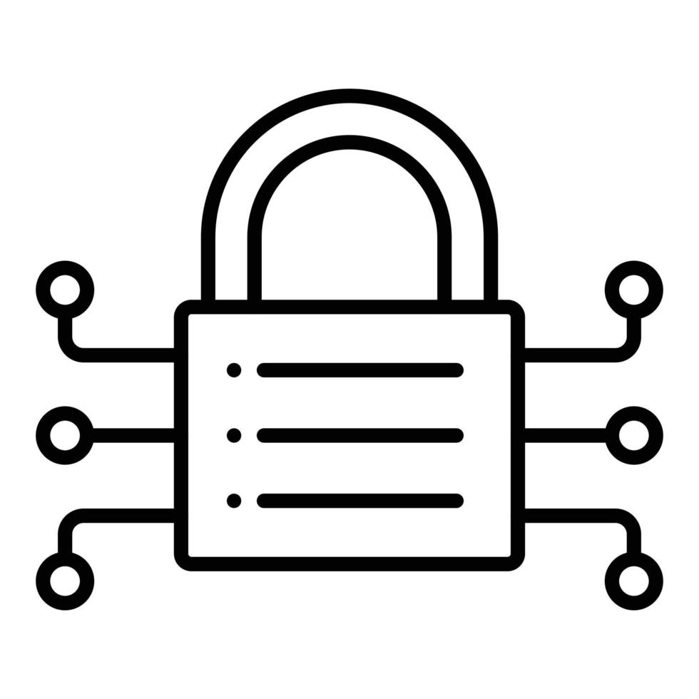 Data Encryption Icon Style vector