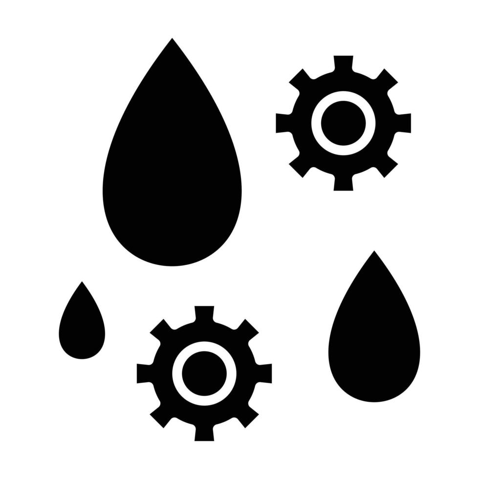 estilo de icono de lubricante vector