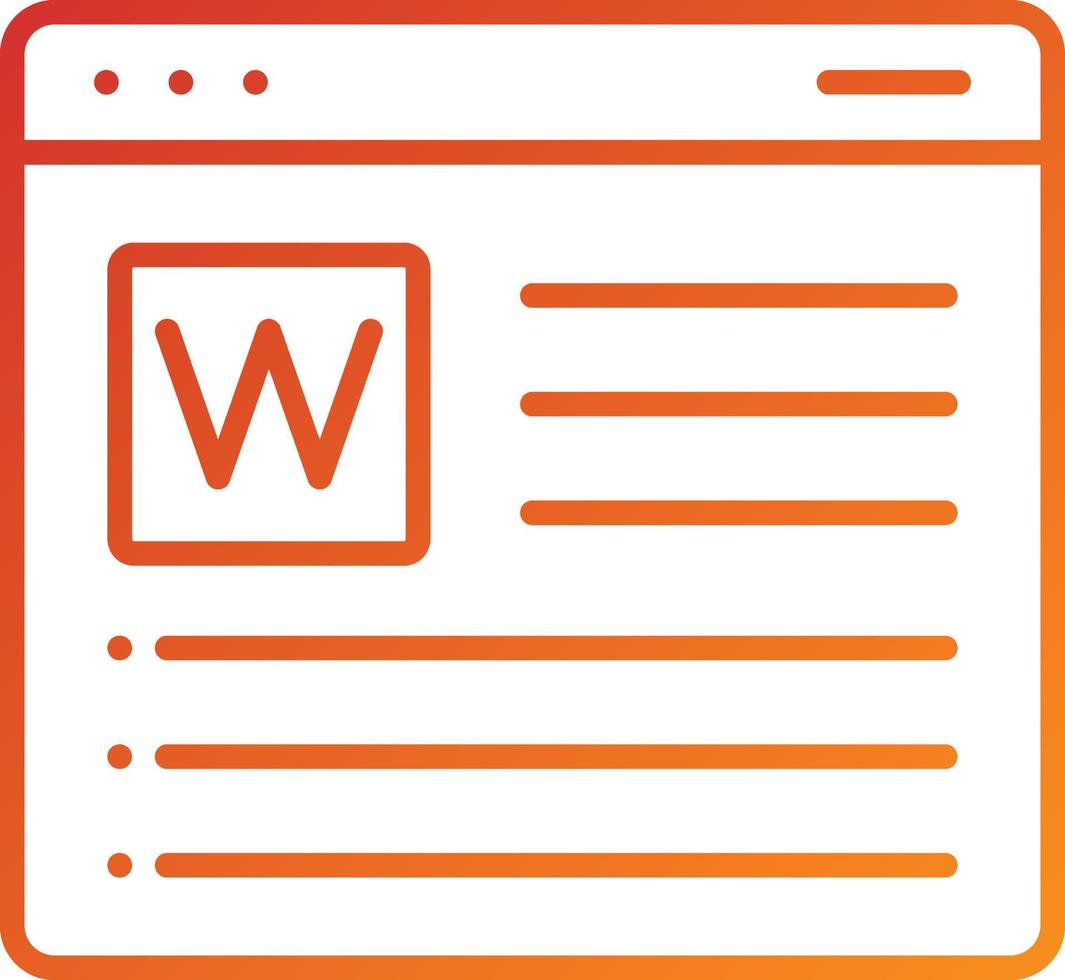 Wikipedia Icon Style vector
