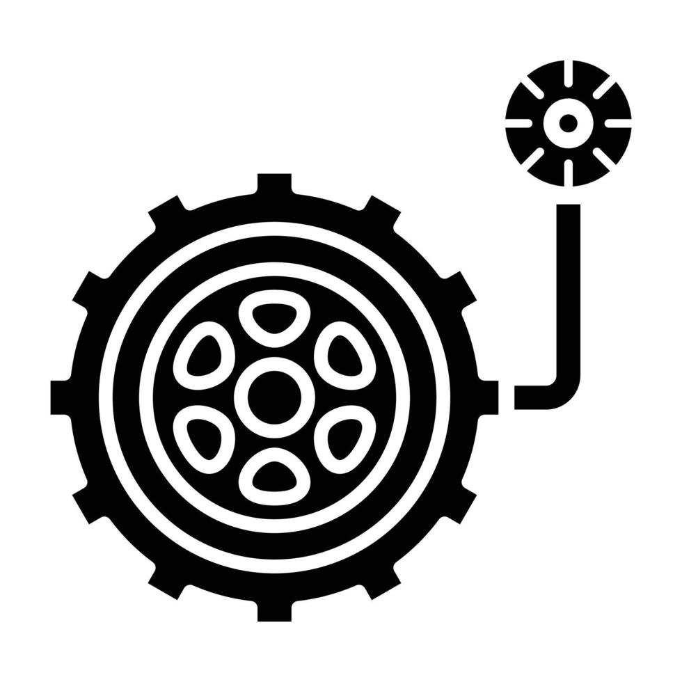 Tyre Pressure Icon Style vector