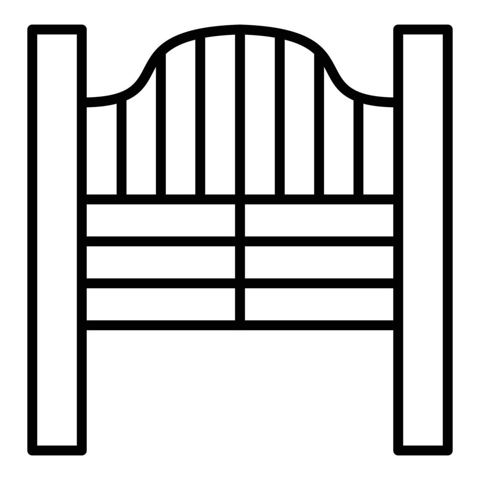 Saloon Gate Icon Style vector