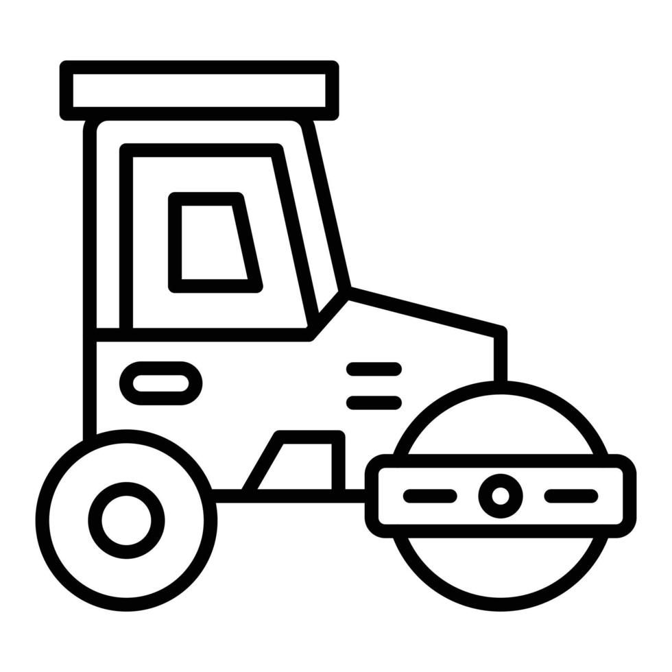 Road Roller Icon Style vector